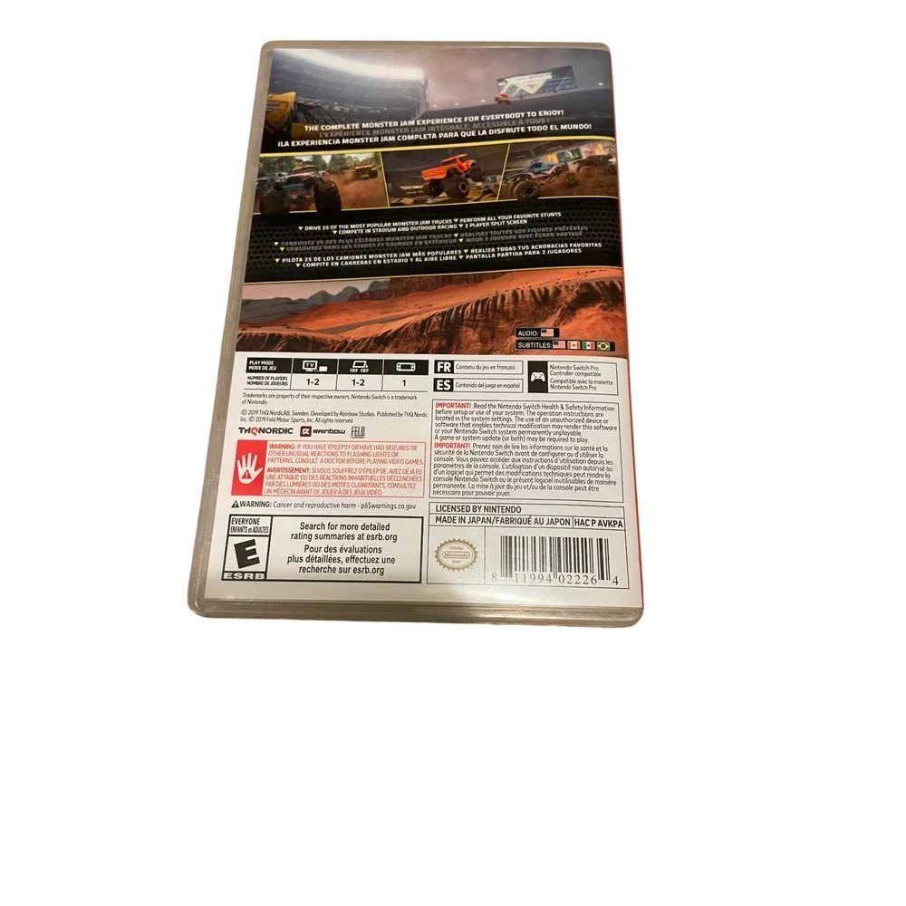 Monster Jam Steel Titans Nintendo Switch Game THQ Nordic HAC-P-AVKPA Racing